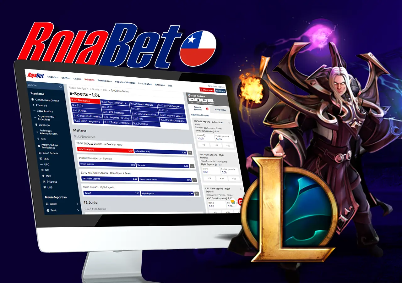 Apuesta en partidos de League of Legends